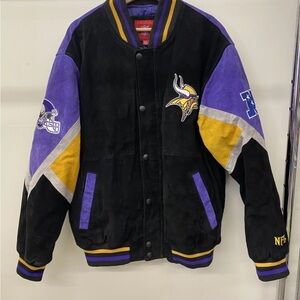 NFL Minnesota Vikings Black, Gold and Purple Jacket